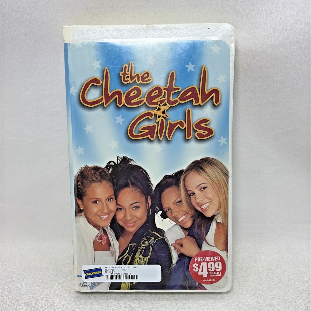 The Cheetah Girls VHS Blockbuster Disney Channel Original Clamshell Raven